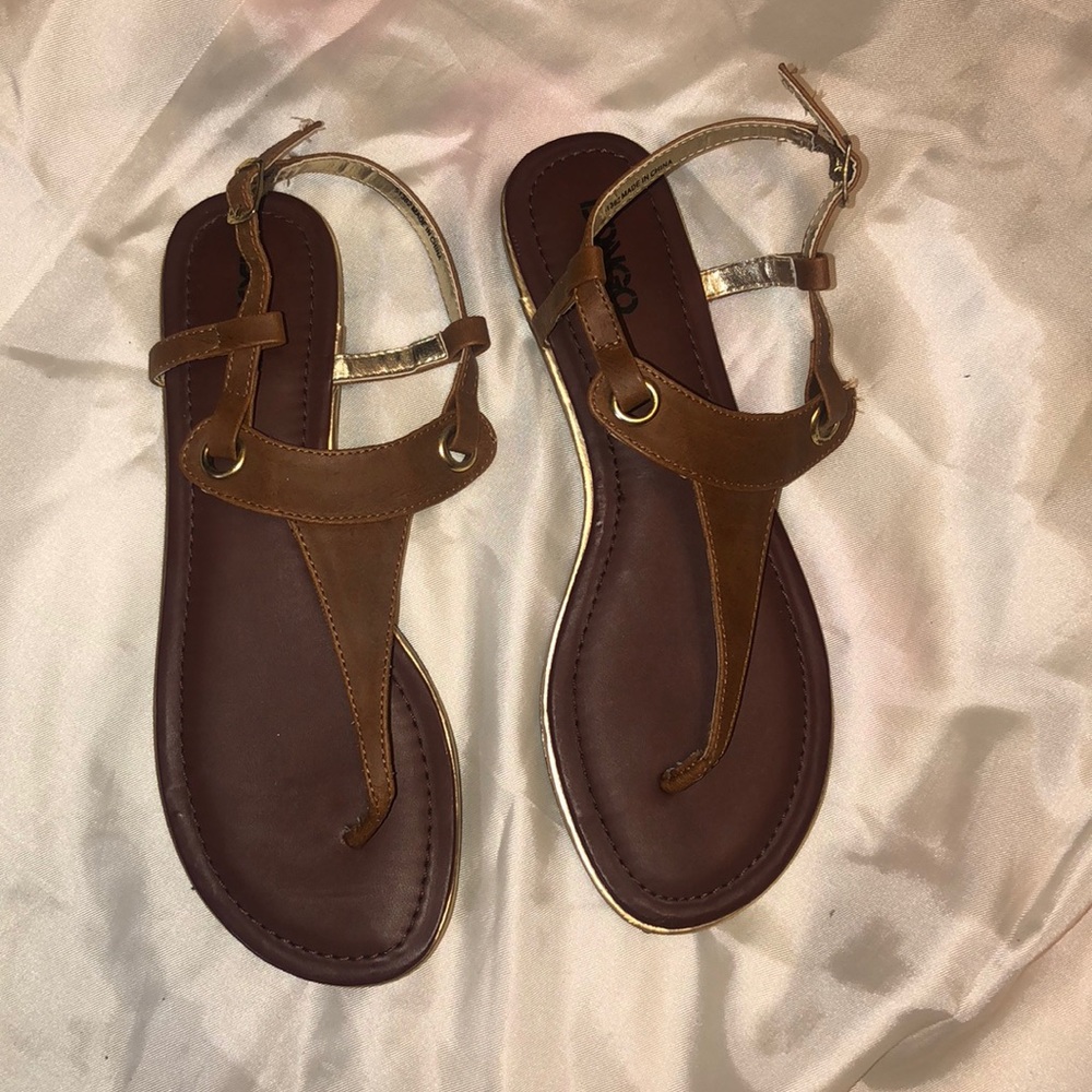 Tan sandals